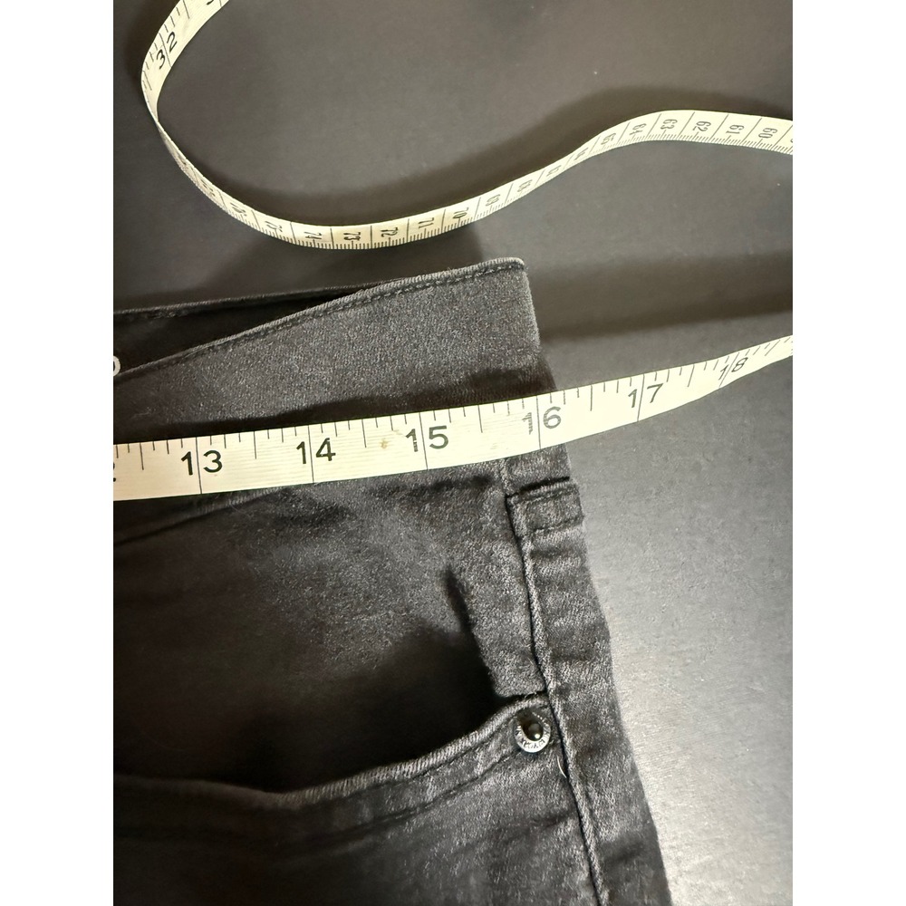 Nicole Miller Soho High Rise Skinny Boot Jeans Black Ankle Zip Size 12 - Picture 6 of 8